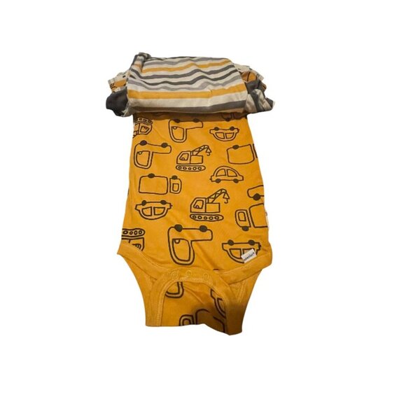 GERBER 5-Pack Baby Boys Construction Trucks Onesies® Bodysuits - Picture 2 of 3
